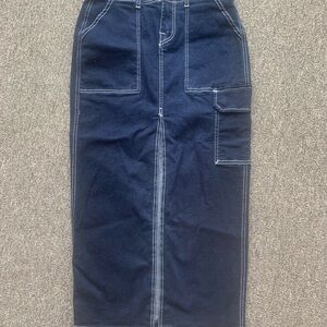 True Religion Denim Cargo Skirt, Size 26 Waist.
